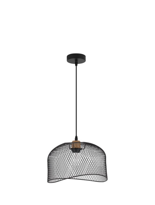 Nova Luce Závěsné svítidlo LYRON, E27 1x12W Barva: Černá