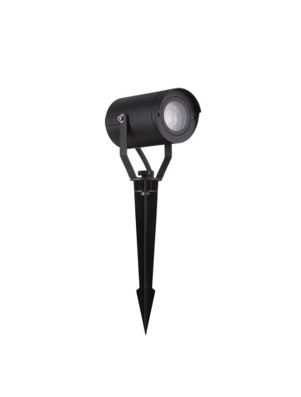 Nova Luce Venkovní svítidlo s bodcem KIMIKO černý hliník a čiré sklo GU10 1x10W IP54