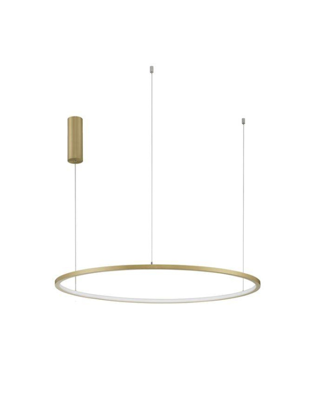 Nova Luce Závěsné LED svítidlo TARQUIN, 48W 3000K stmívatelné Barva: Zlatá