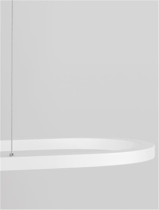 Nova Luce Závěsné LED svítidlo CUPPE černý hliník a akryl 58W 3000K stmívatelné Barva: Bílá