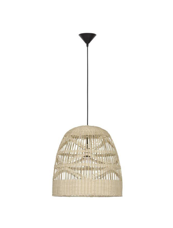 Nova Luce Závěsné svítidlo MARLO přírodní ratan, 30cm, E27 1x12W