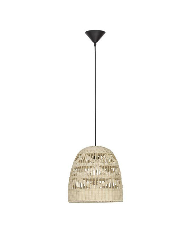 Nova Luce Závěsné svítidlo MARLO přírodní ratan, 46cm, E27 1x12W