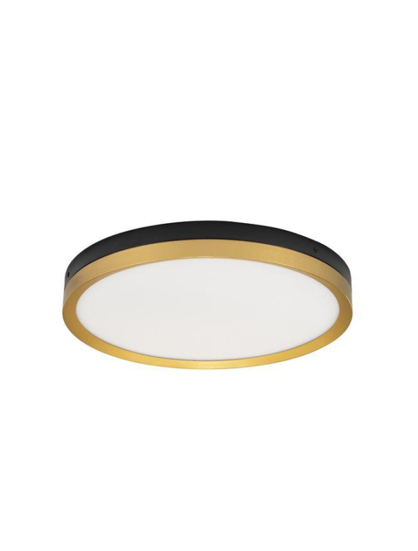 Nova Luce Stropní LED svítidlo CANTRIA černá a zlatá mosaz 31W 3000K