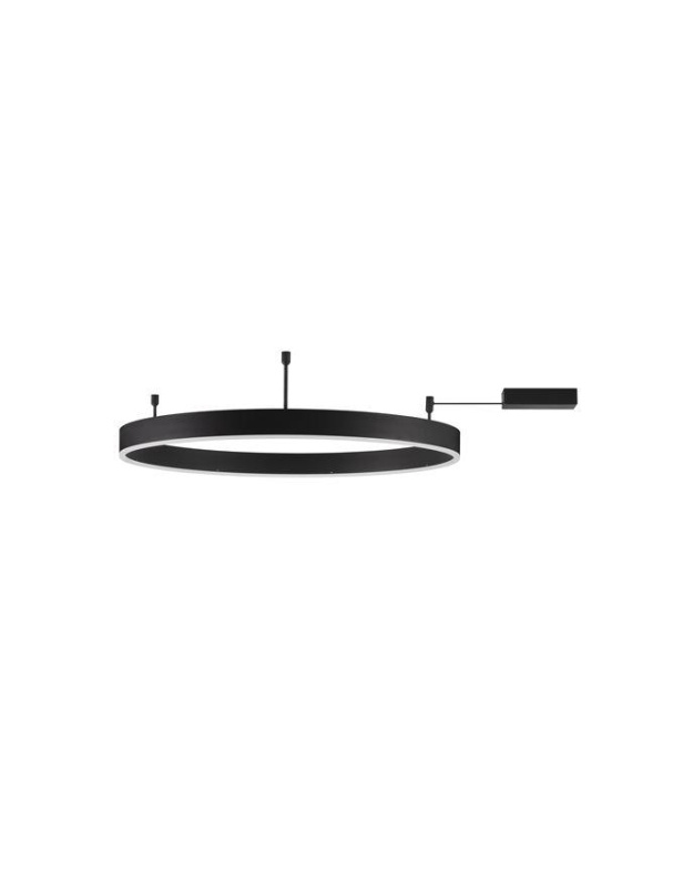 Nova Luce Stropní LED svítidlo MOTIF, ø 80cm, 48W 3000K stmívatelné Barva: Černá