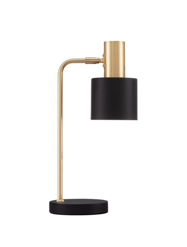 Nova Luce Stolní lampa PAZ zlatý kov, E27 1x12W Barva: Černá