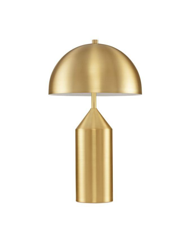 Nova Luce Stolní lampa BOLT mosazný zlatý kov E27 1x12W