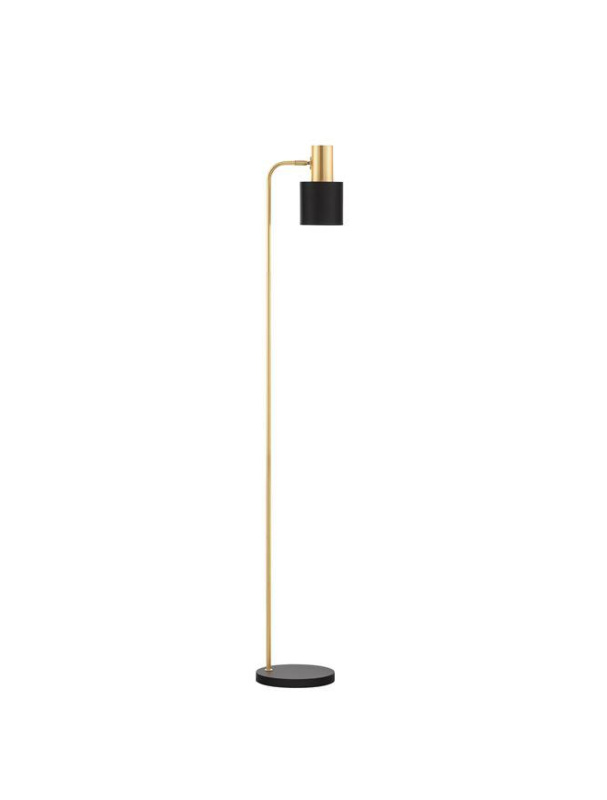 Nova Luce Stojací lampa PAZ zlatý kov, E27 1x12W Barva: Černá