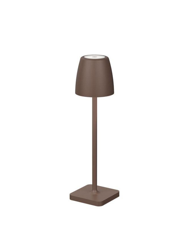 Nova Luce Venkovní stolní lampa COLT, LED 2W 3000K IP54 62st. 5V DC vypínač na těle USB kabel stmívatelné Barva: Rezavá