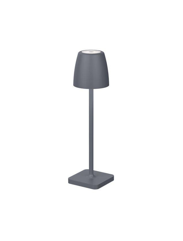 Nova Luce Venkovní stolní lampa COLT, LED 2W 3000K IP54 62st. 5V DC vypínač na těle USB kabel stmívatelné Barva: Šedá