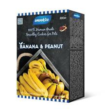 SMOOKIES Premium BANANA -  banánové sušenky 100% human grade,  200g