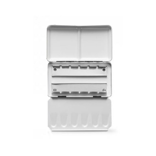 Kovová krabička pro akvarely 12 ks prázdná