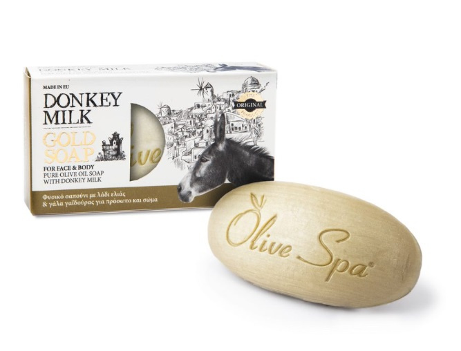 OLIVE SPA mýdlo s olivovým olejem a oslím mlékem 90g