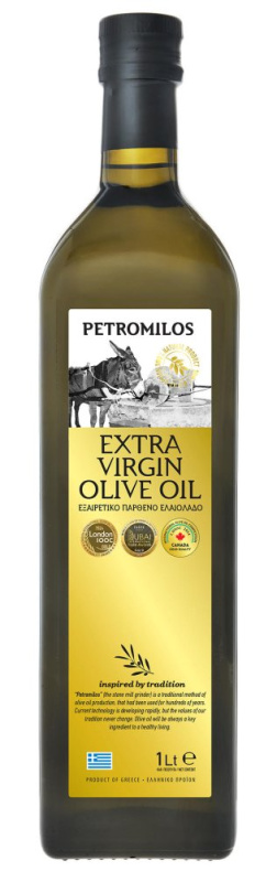 Petromilos Zakynthos Extra panenský olivový olej 0,3% 1l – sklo