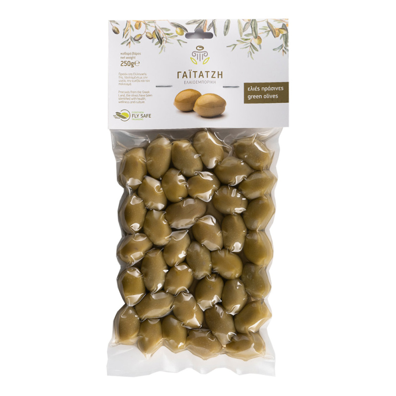 Gaitatzi zelené olivy s peckou vakuum 250g