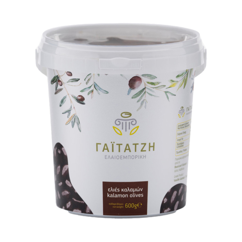 Gaitatzi černé olivy Kalamata s peckou 600g