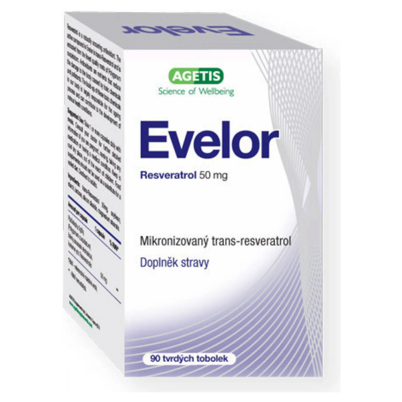 EVELOR Resveratrol 50 mg 90 tobolek