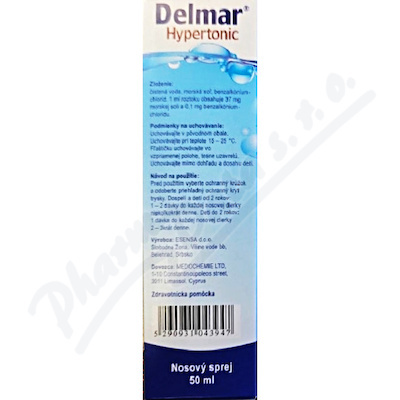 DELMAR Hypertonic nosní sprej 50 ml