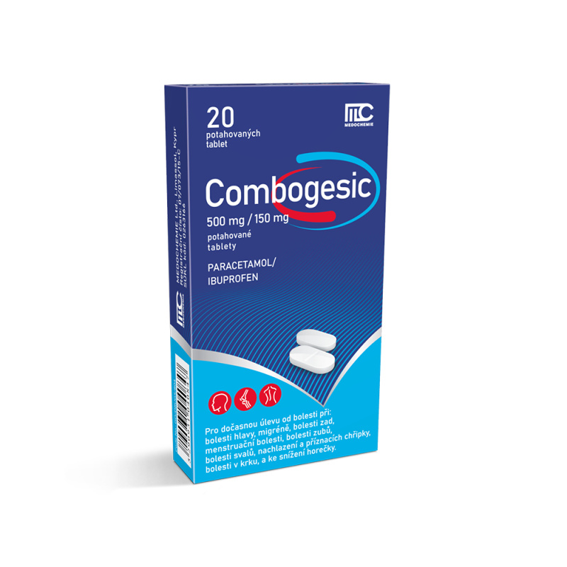 COMBOGESIC 500mg/150mg 20 tablet