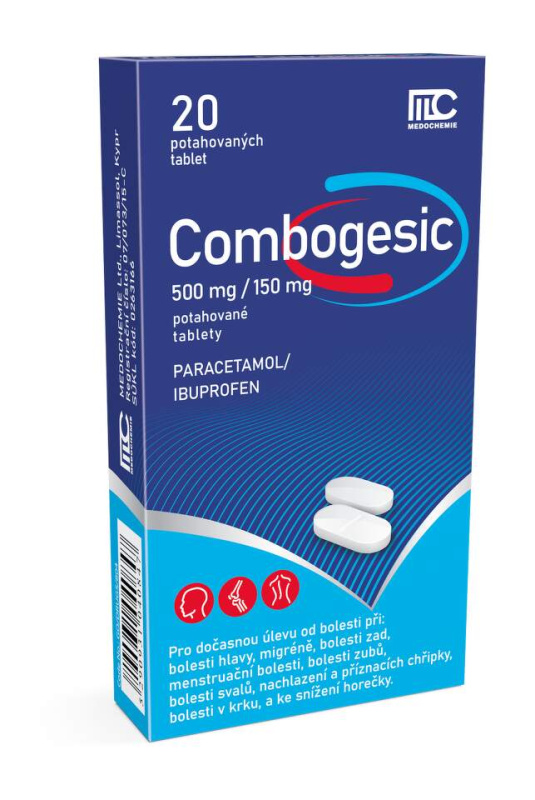 COMBOGESIC 500mg/150mg 20 tablet