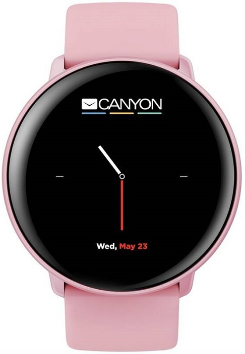 Chytré hodinky Canyon Marzipan / 1,22" / Bluetooth 4.2 / IP68 / růžová Varianta: ivi1