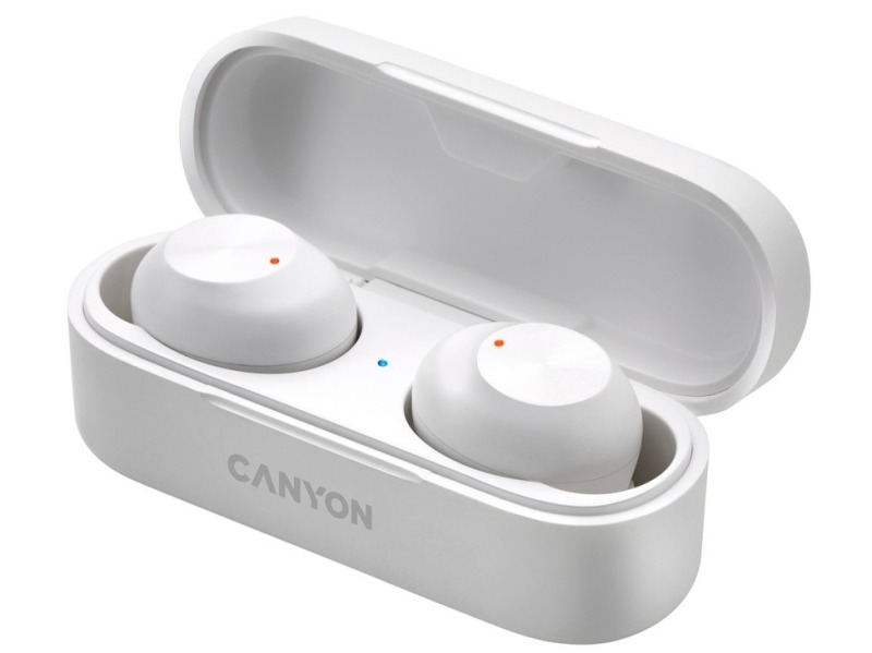 Bezdrátová sluchátka Canyon TWS-1 / Bluetooth / výdrž 4 hod / IPX4 / bílá Varianta: ivi1