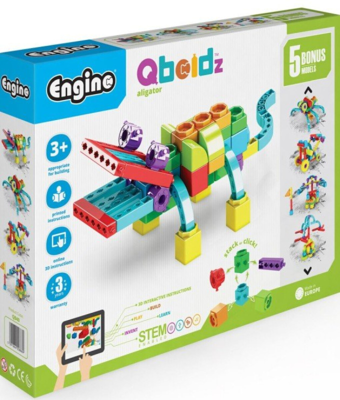 Engino QBOIDZ aligátor s 5 bonusovými modely