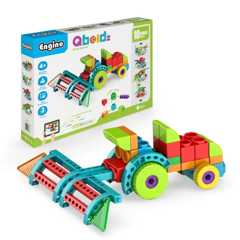Engino QBOIDZ farmářský traktor s 10 bonusovými modely