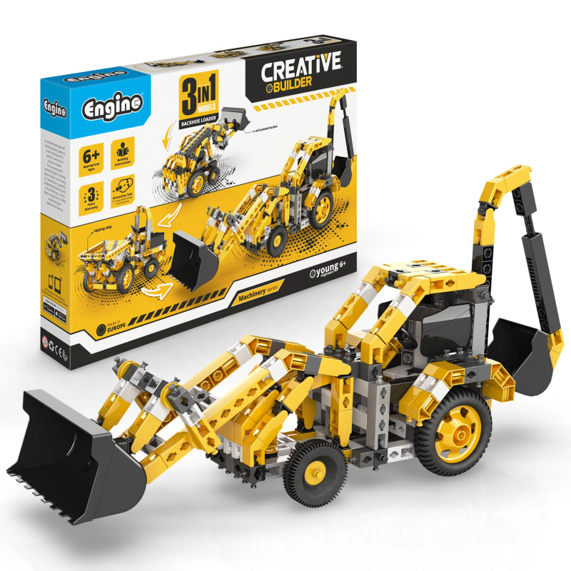 Engino Creative builder rypadlo - nakladač machinery set