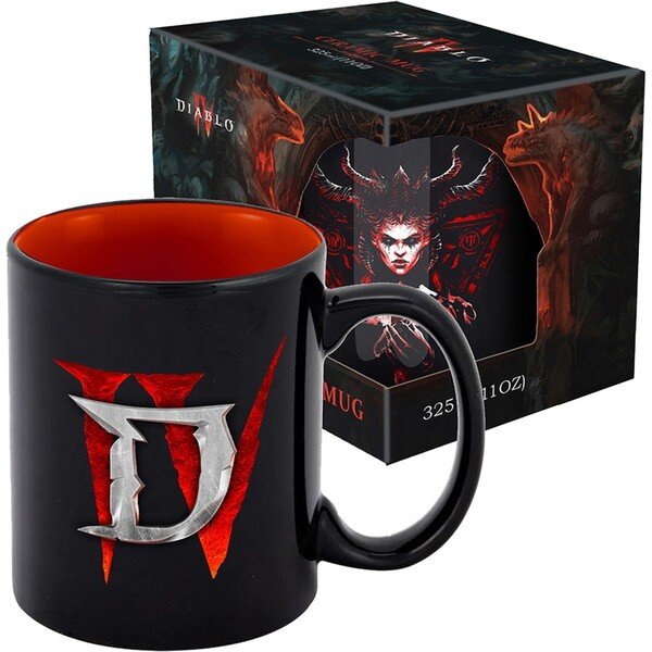 Keramický hrnek Diablo IV - Lilith, Queen of the Succubi 330 ml (dárkové balení) Vícebarevná