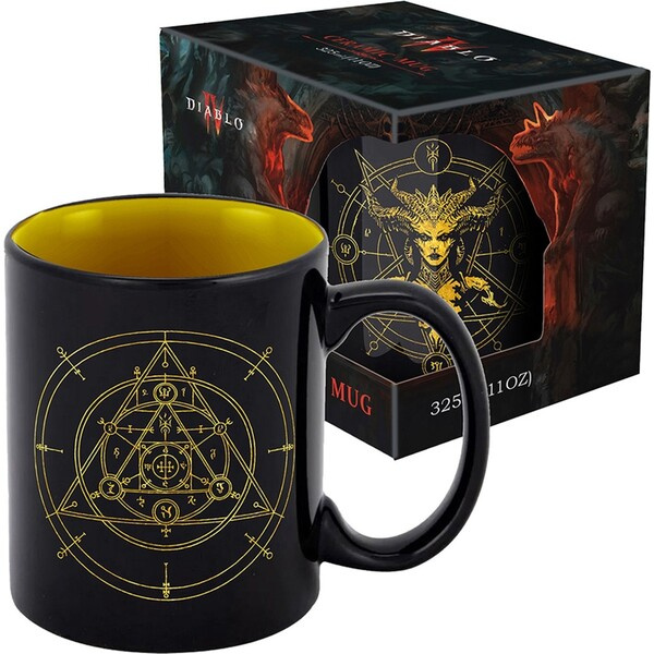 Keramický hrnek Diablo IV - Lilith Gold Edition 330 ml (dárkové balení) Vícebarevná