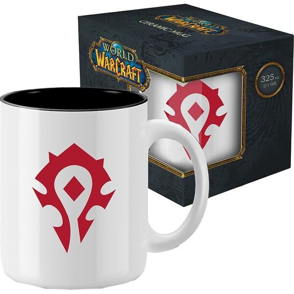 Keramický hrnek World of Warcraft Horda - bílý 330 ml (dárkové balení) Vícebarevná