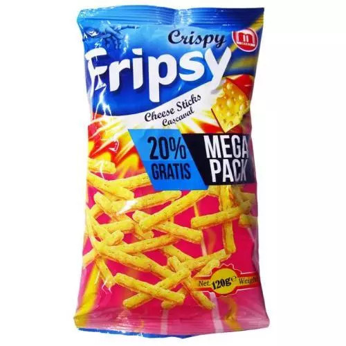 Fripsy crispy tyčinky sýr 120g