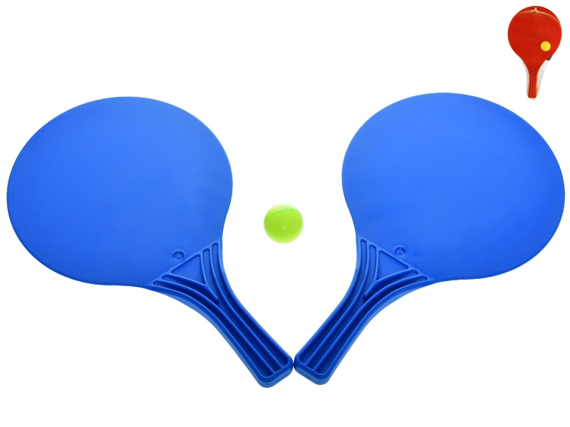 Pálky plážové 37,5cm 2ks s míčkem 4cm v síťce