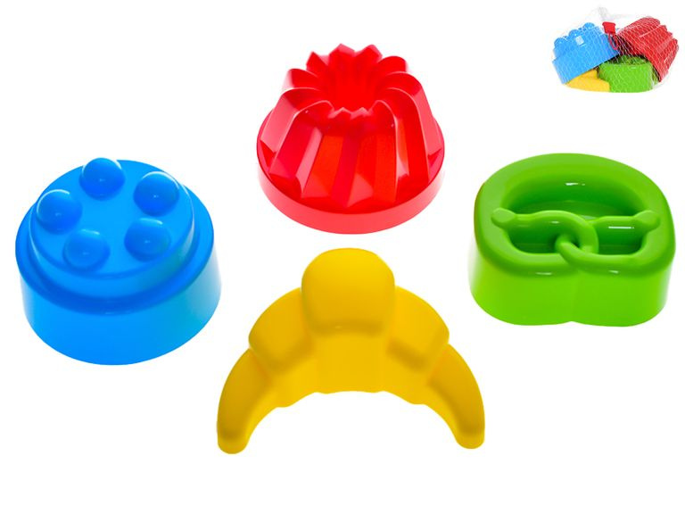 Mikro Trading Formičky na písek bábovky 10-12 cm 4ks