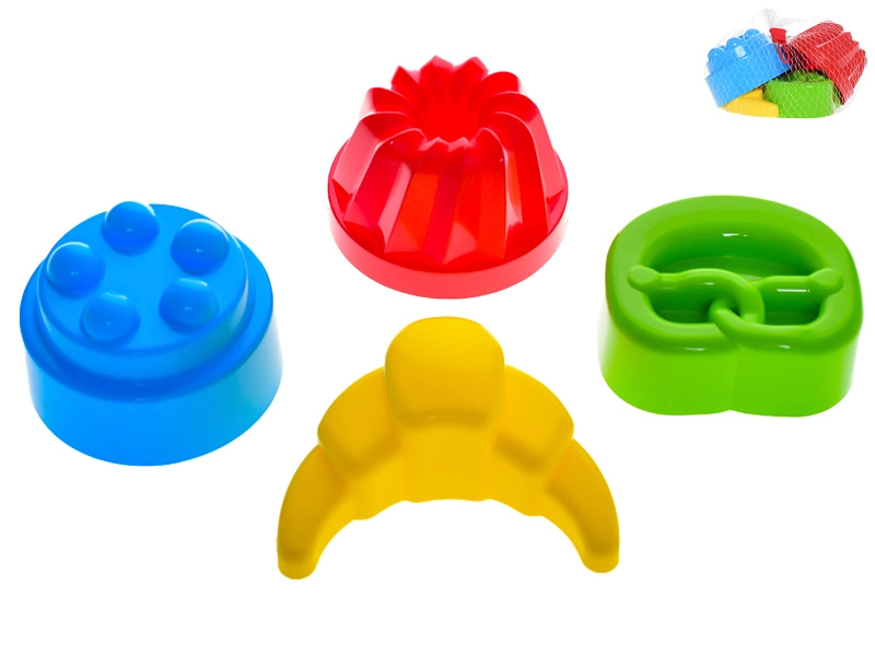 Mikro Trading Formičky na písek bábovky 10-12 cm 4ks