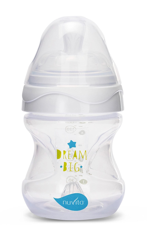 Nuvita lahvička Mimic Transparent white 150ml