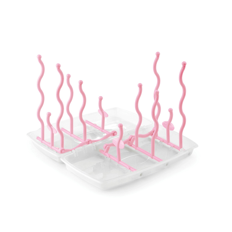 Nuvita skládací stojan na láhve Pastel Pink