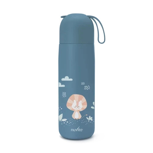 Termoska se silikonovým držákem 400 ml, powder blue