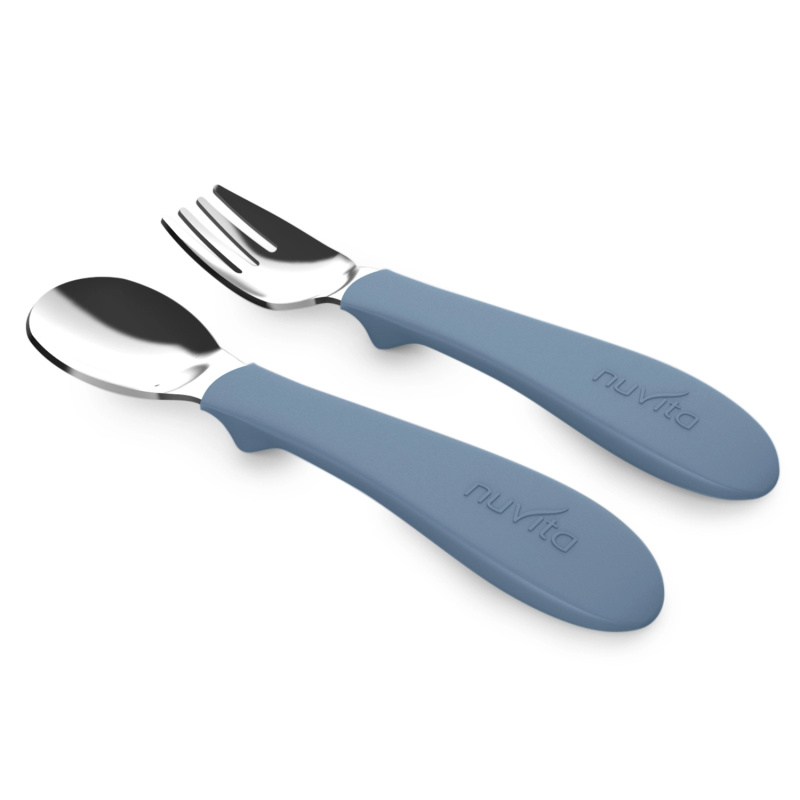 Dětská lžička a vidlička Powder Blue