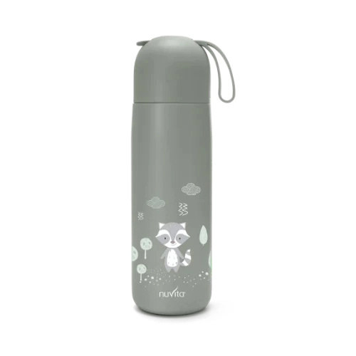 Termoska se silikonovým držákem 400 ml, sage green