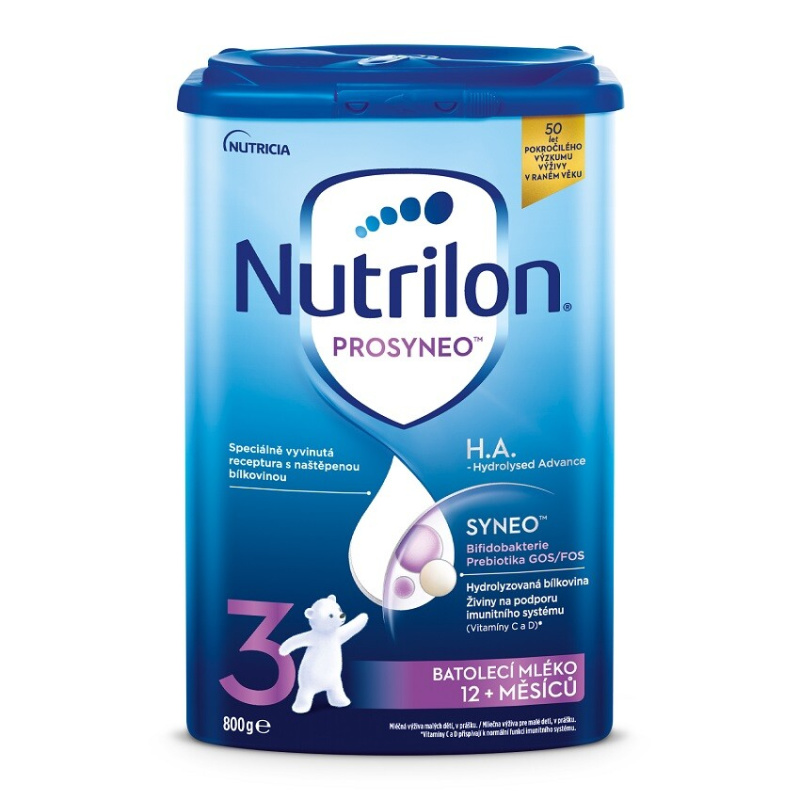 NUTRILON Prosyneo 3 H.A. pokračovací kojenecké mléko 12m+ 800 g