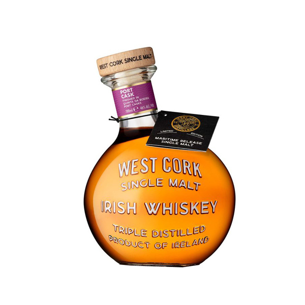 West Cork Single Malt Maritime Port Cask 46% 0,7l (holá lahev)