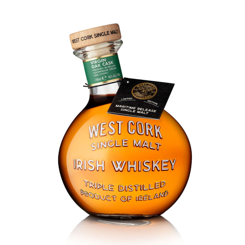 West Cork Single Malt Maritime Virgin Cask 46% 0,7l (holá lahev)