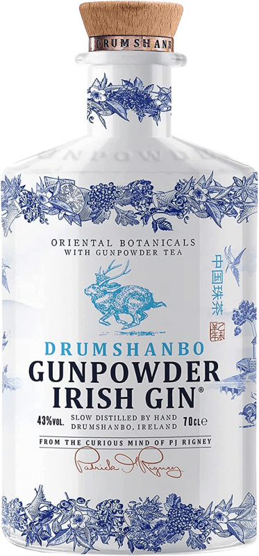 Drumshanbo Gunpowder Irish Gin keramická fľaša 43% 0,7l