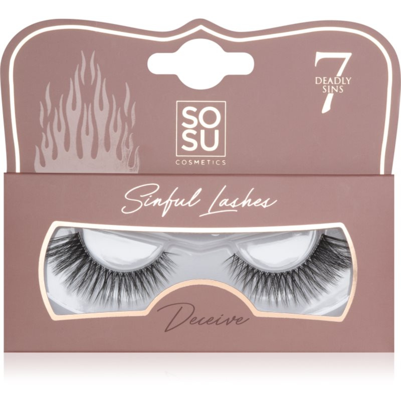 SOSU Cosmetics 7 Deadly Sins Lashes umělé řasy Deceive 1 ks