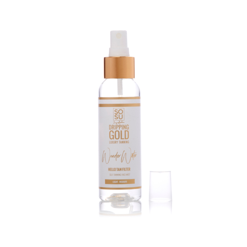 Dripping Gold Wonder Water Hello Tan samoopalovací mlha na obličej Light - Medium 100 ml