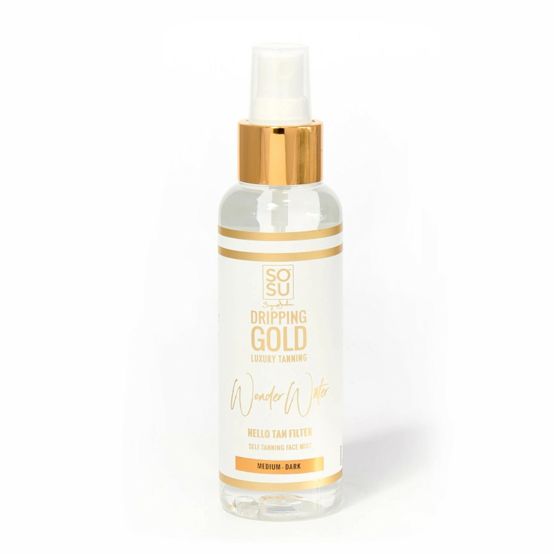 Dripping Gold Wonder Water Hello Tan samoopalovací mlha na obličej Medium - Dark 100 ml
