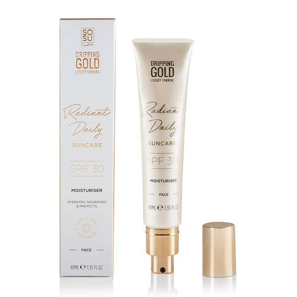 Dripping Gold Luxury Tanning Daily Moisturiser hydratační krém na obličej SPF 30 40 ml