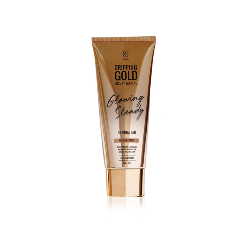 Dripping Gold Glowing Steady samoopalovací krém pro postupné opálení Medium - Dark 200 ml