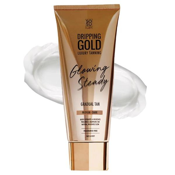 Dripping Gold Glowing Steady samoopalovací krém pro postupné opálení Medium - Dark 200 ml